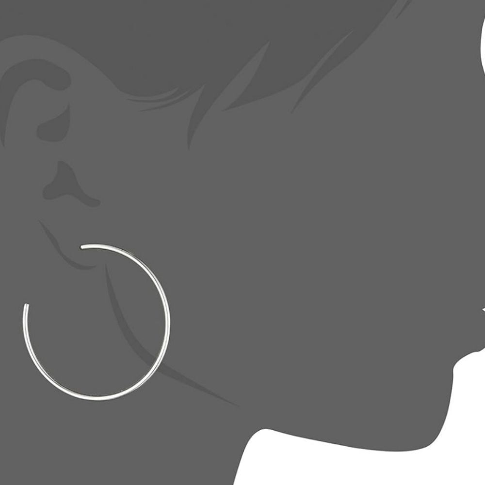 Michael Kors Silver Hoop Earrings - Picture 3 of 9